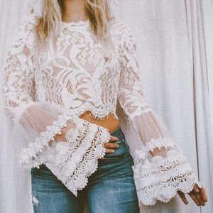 Never Worn Lace Crop Top